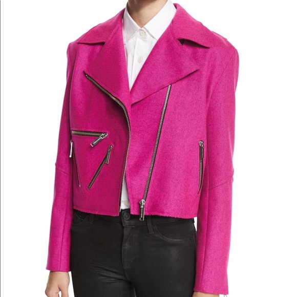 Public School Jackets & Blazers - Public School Rodney Felted Biker Jacket